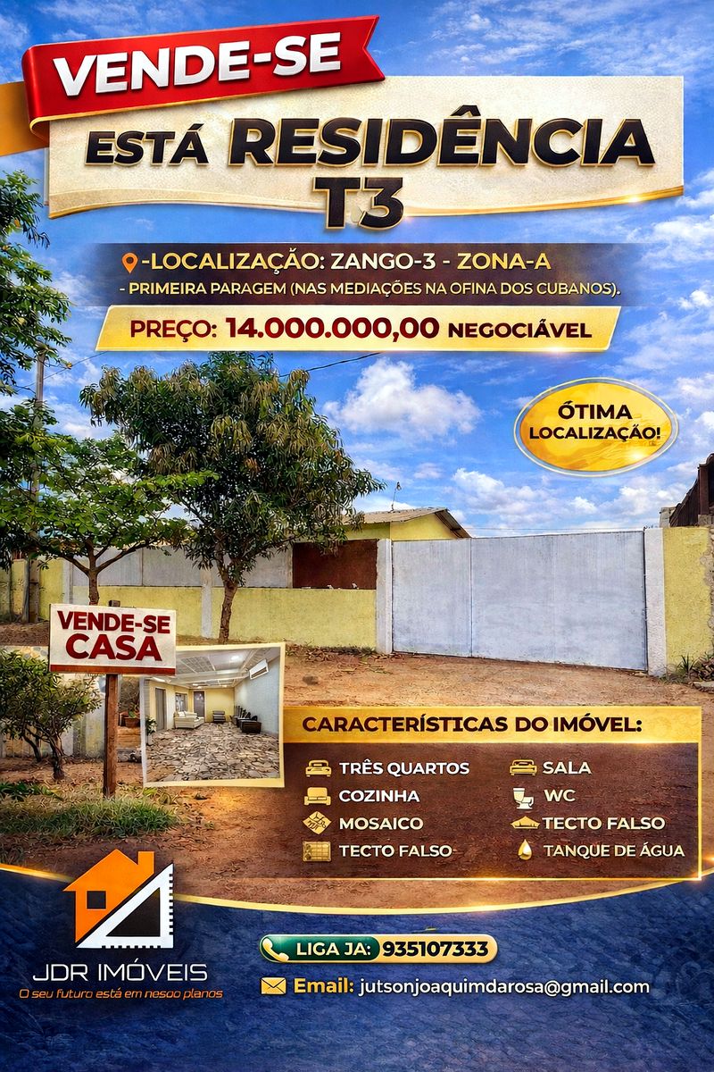 VENDA DE UMA CASA T3