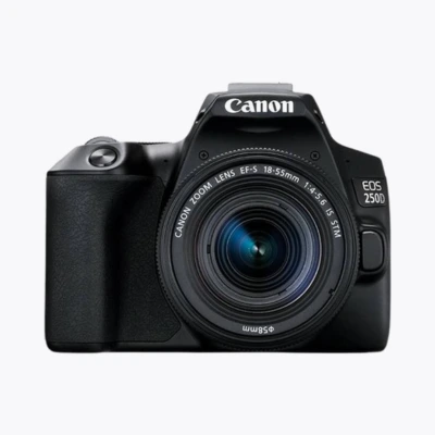 Appareil photo Canon EOS 250D avec écran orientable – Design léger et pratique
