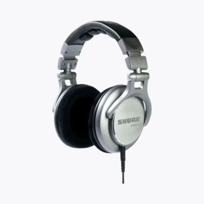 Vue latérale du Shure SRH940 avec coussinets en velours – Confort haute fidélité pour écoute critique