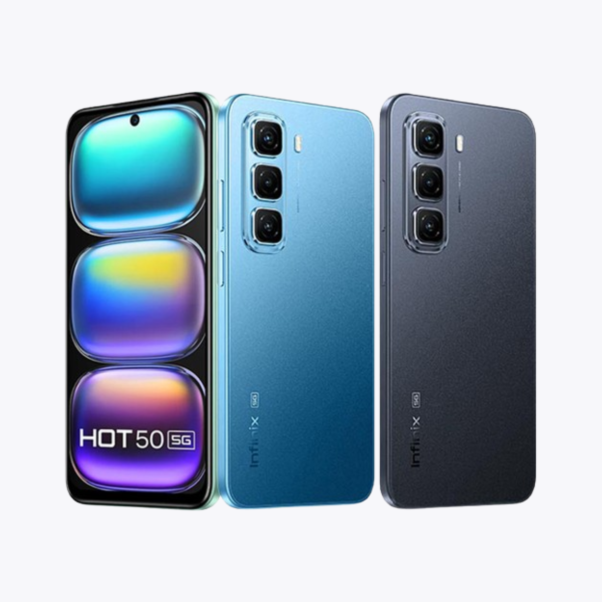 Infinix Hot 50 prix au Maroc smartphone écran FHD+ 6.8 pouces 120Hz triple caméra 50MP batterie 6000mAh processeur gaming design premium