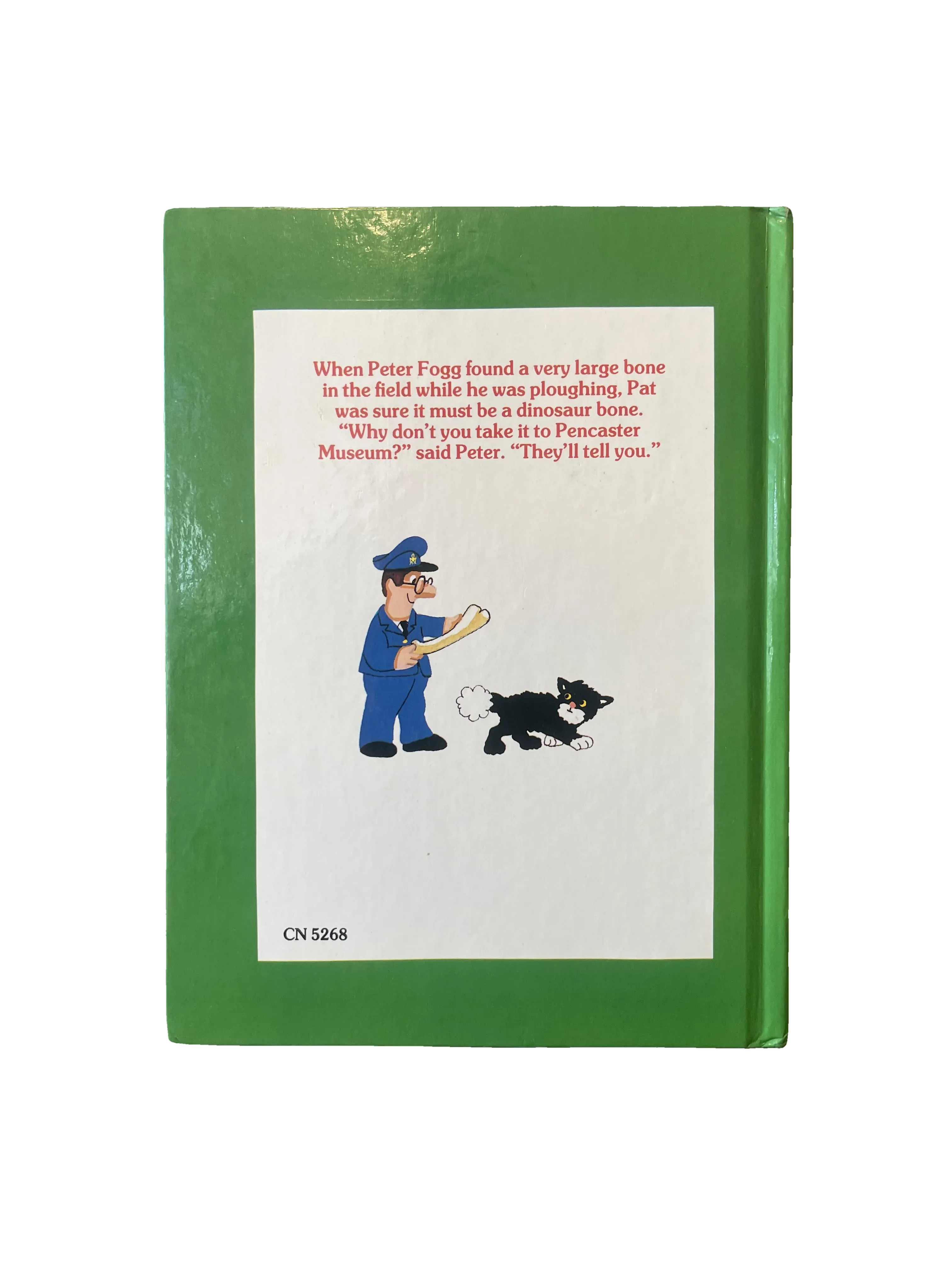 Postman Pat and the Dinosaur Bone by John Cunliffe, Good condition, back cover
