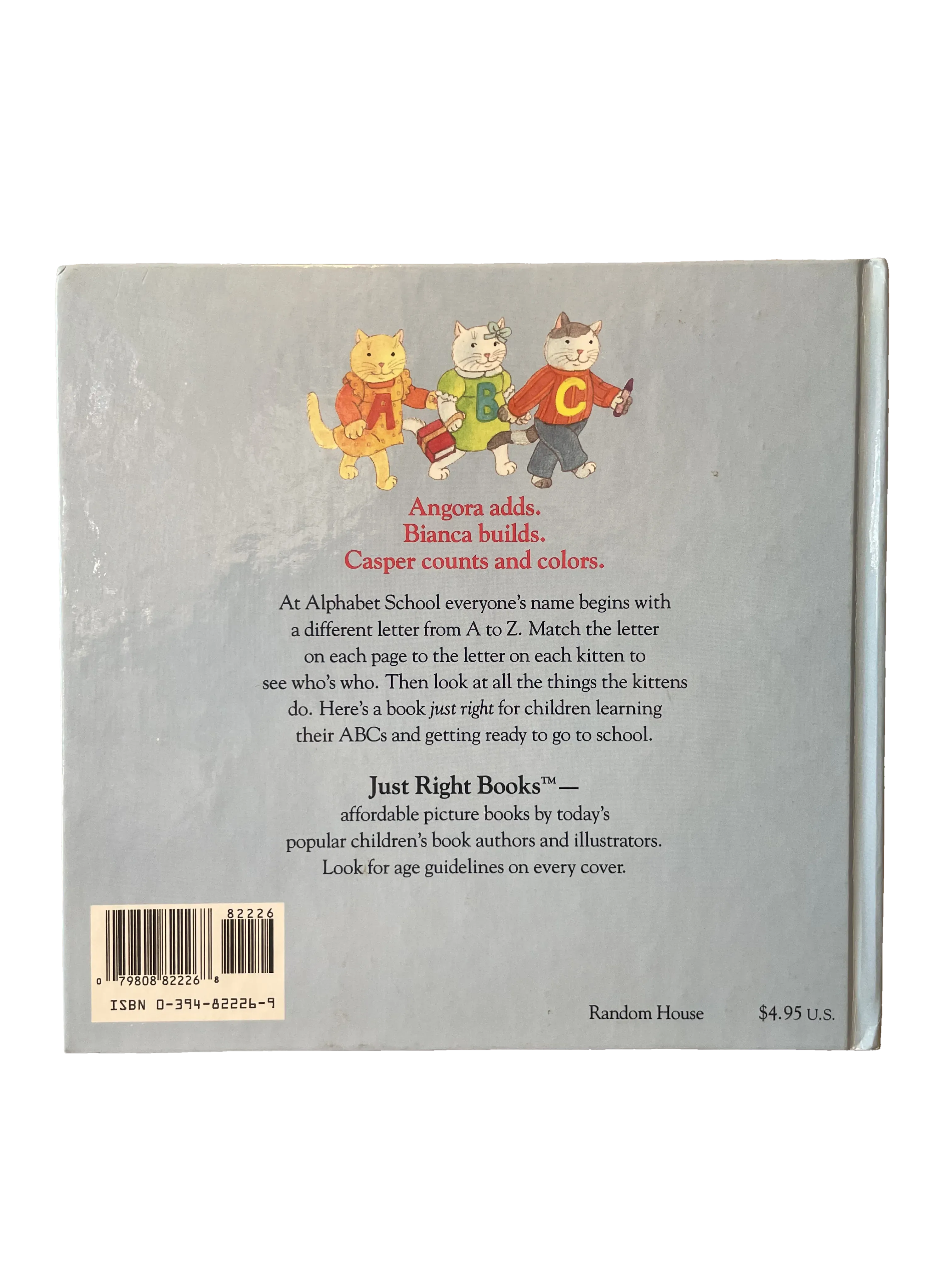 Alphabet School by Linda Hayward, Very Good condition, back cover