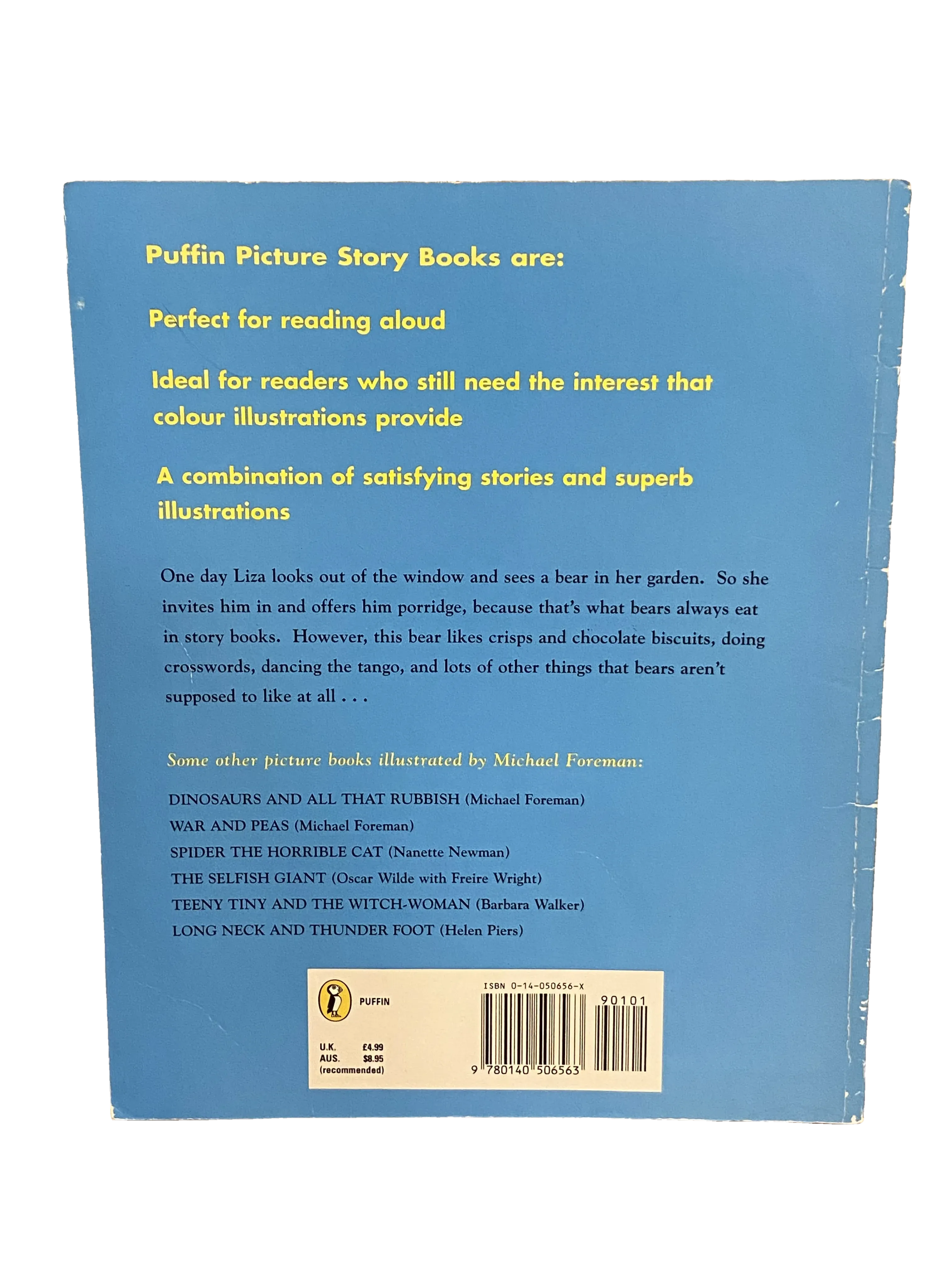 There's a Bear in the Bath by Nanette Newman, Fair condition, back cover