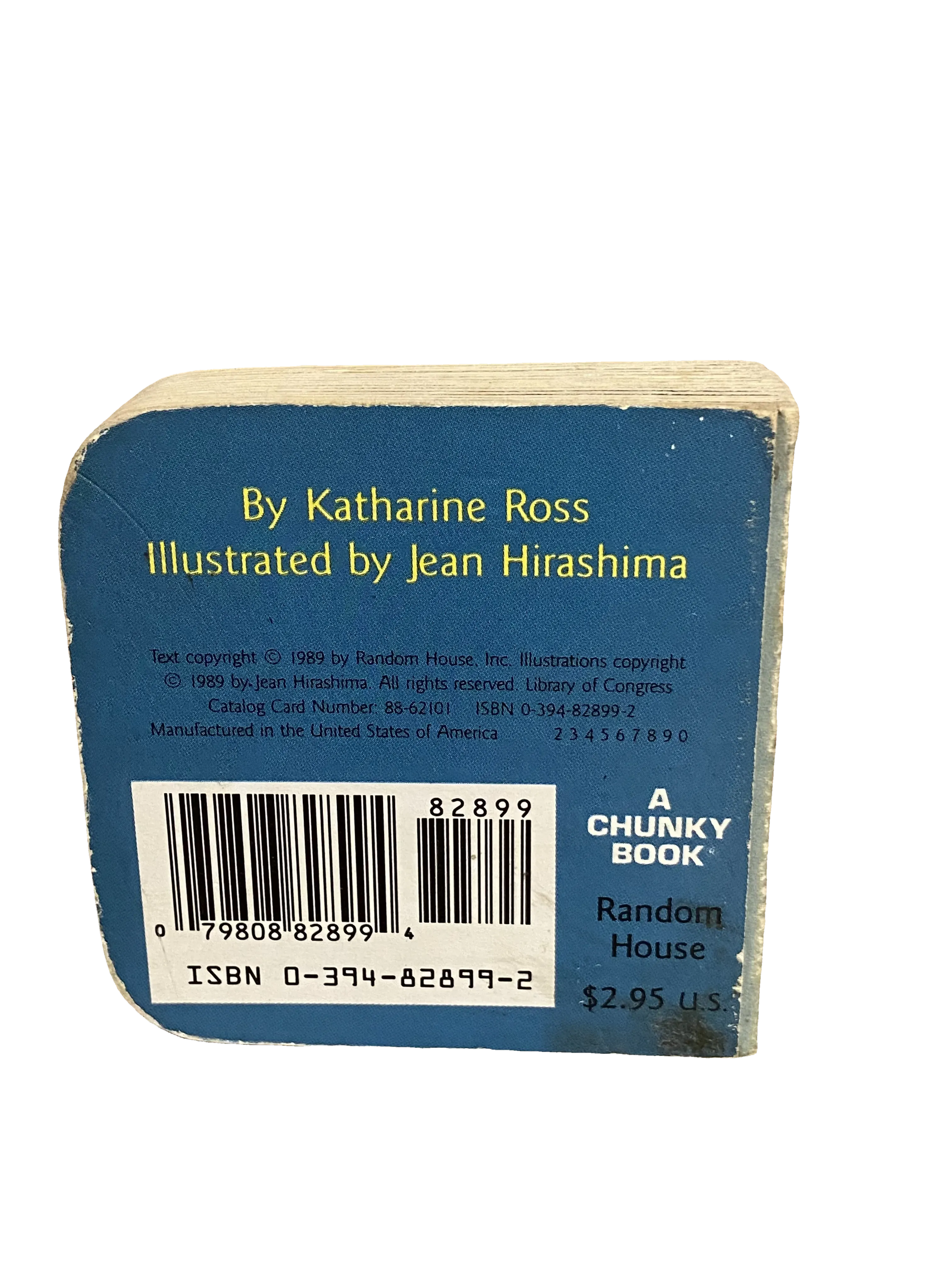 The Little Quiet Book by Katharine Ross, Fair condition, back cover