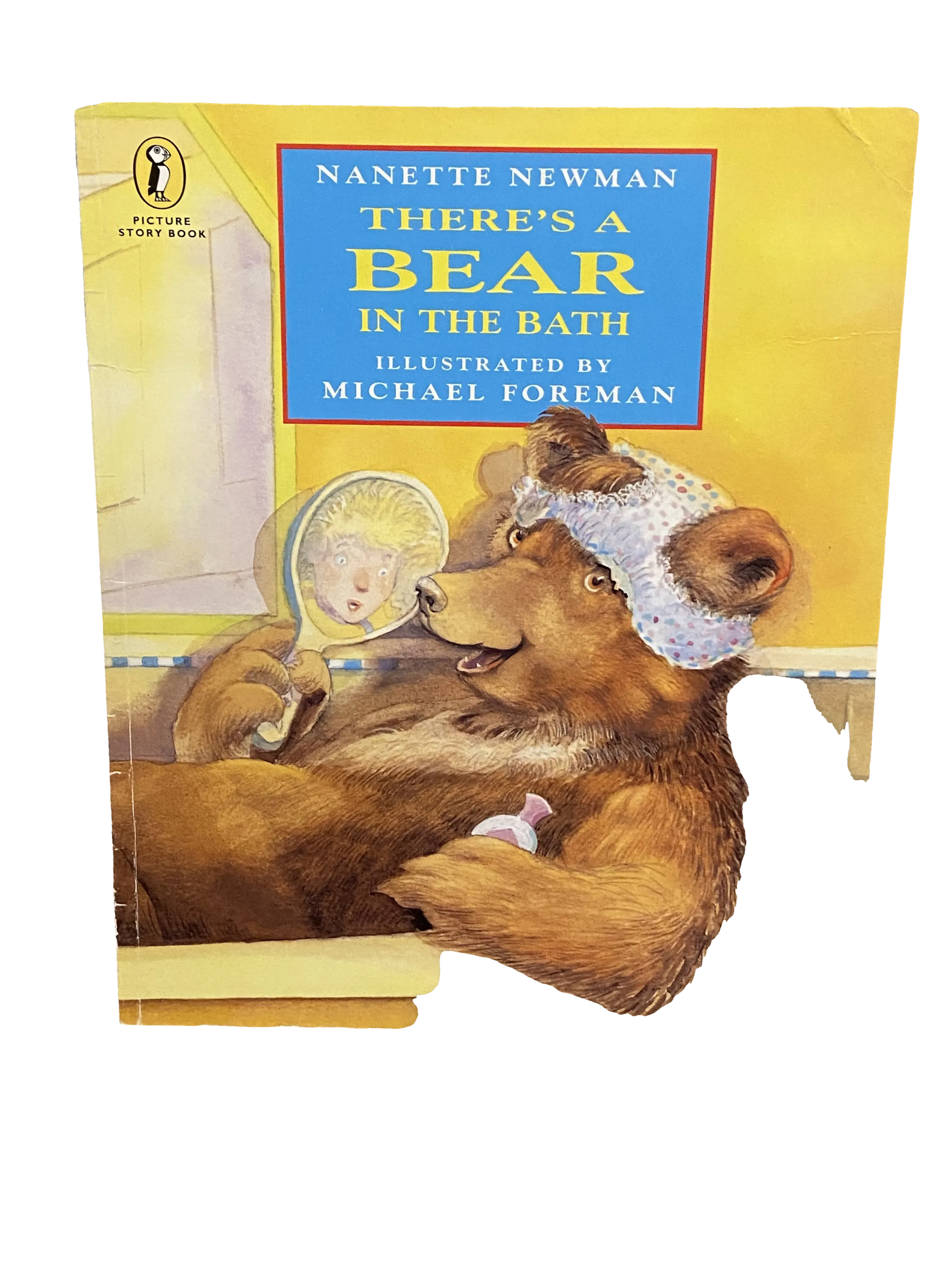 There's a Bear in the Bath by Nanette Newman, Fair condition, front cover