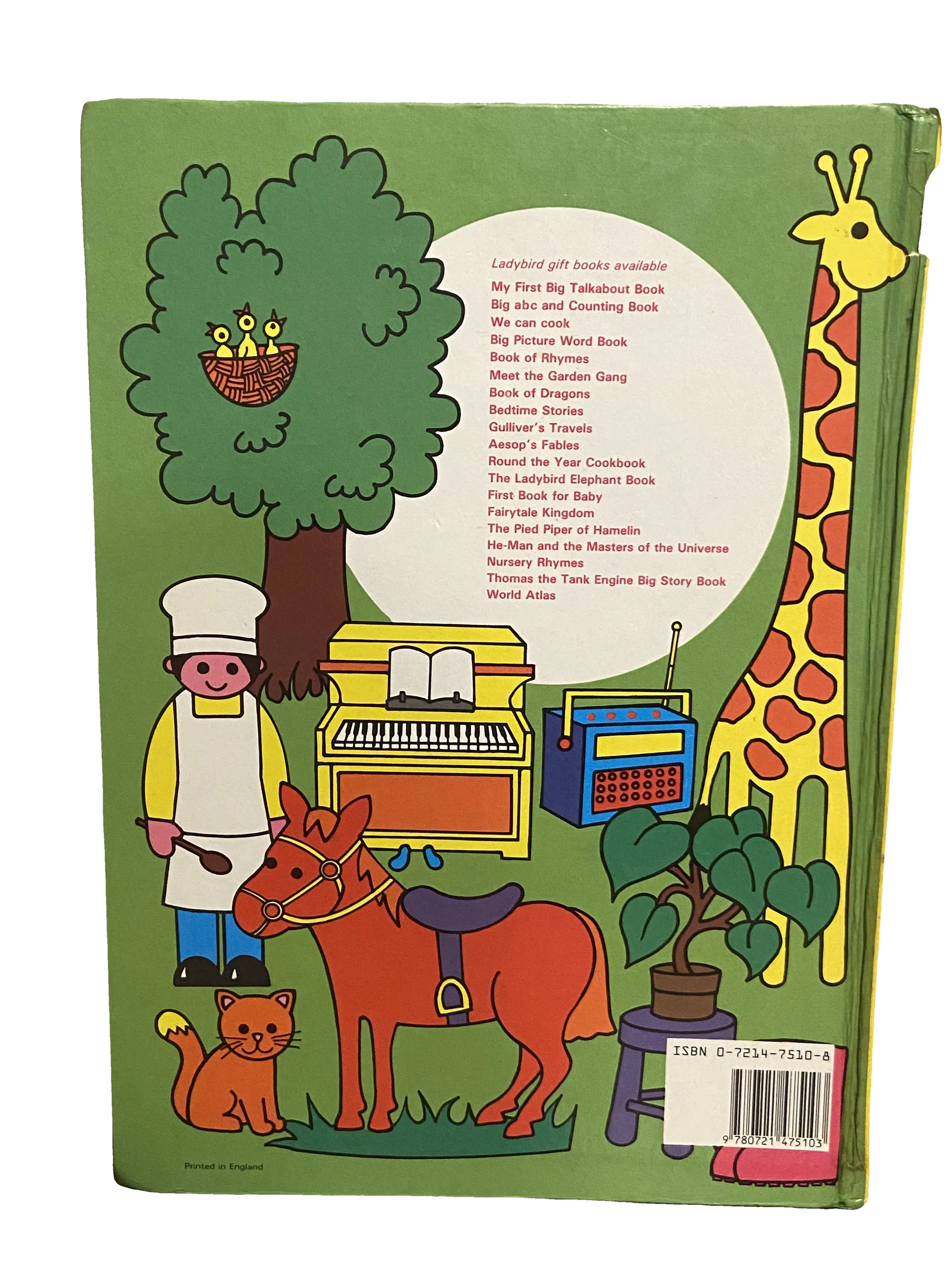 Ladybird Picture Word Book, Good condition, back cover
