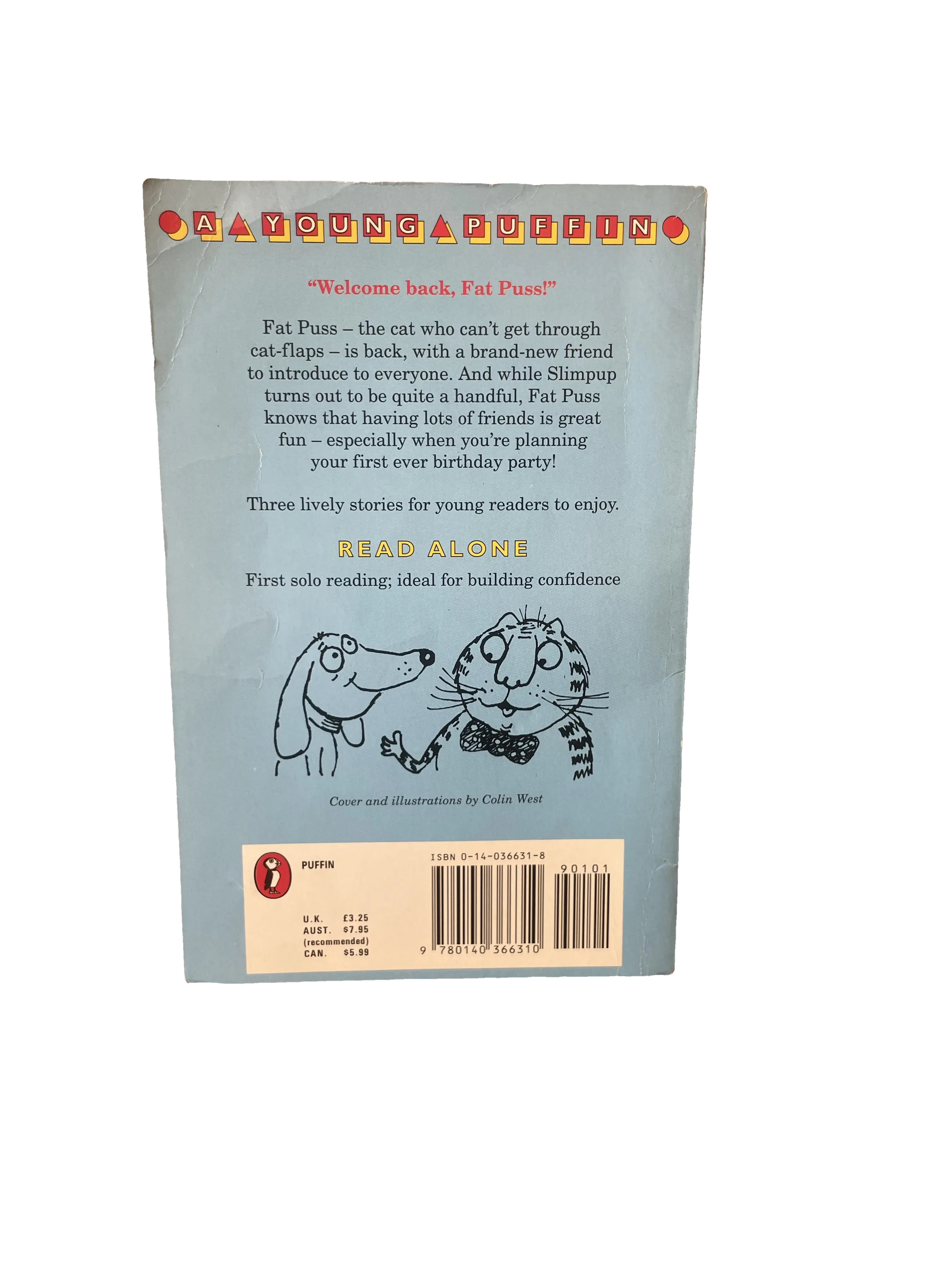 Fat Puss and Slimpup by Harriet Castor, Good condition, back cover