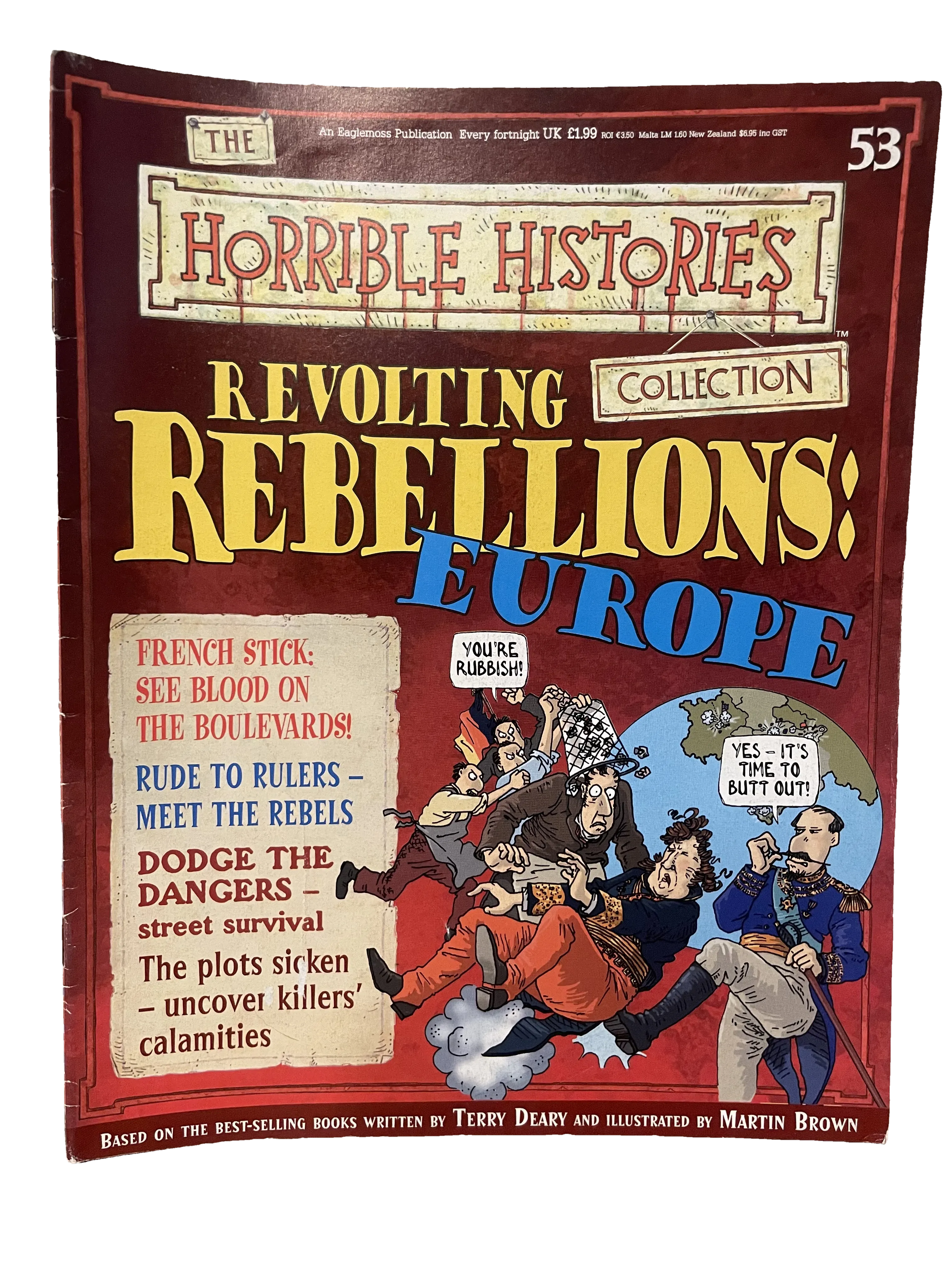 Revolting Rebellions: Europe — Horrible Histories Collection issue 53, Good condition, front cover