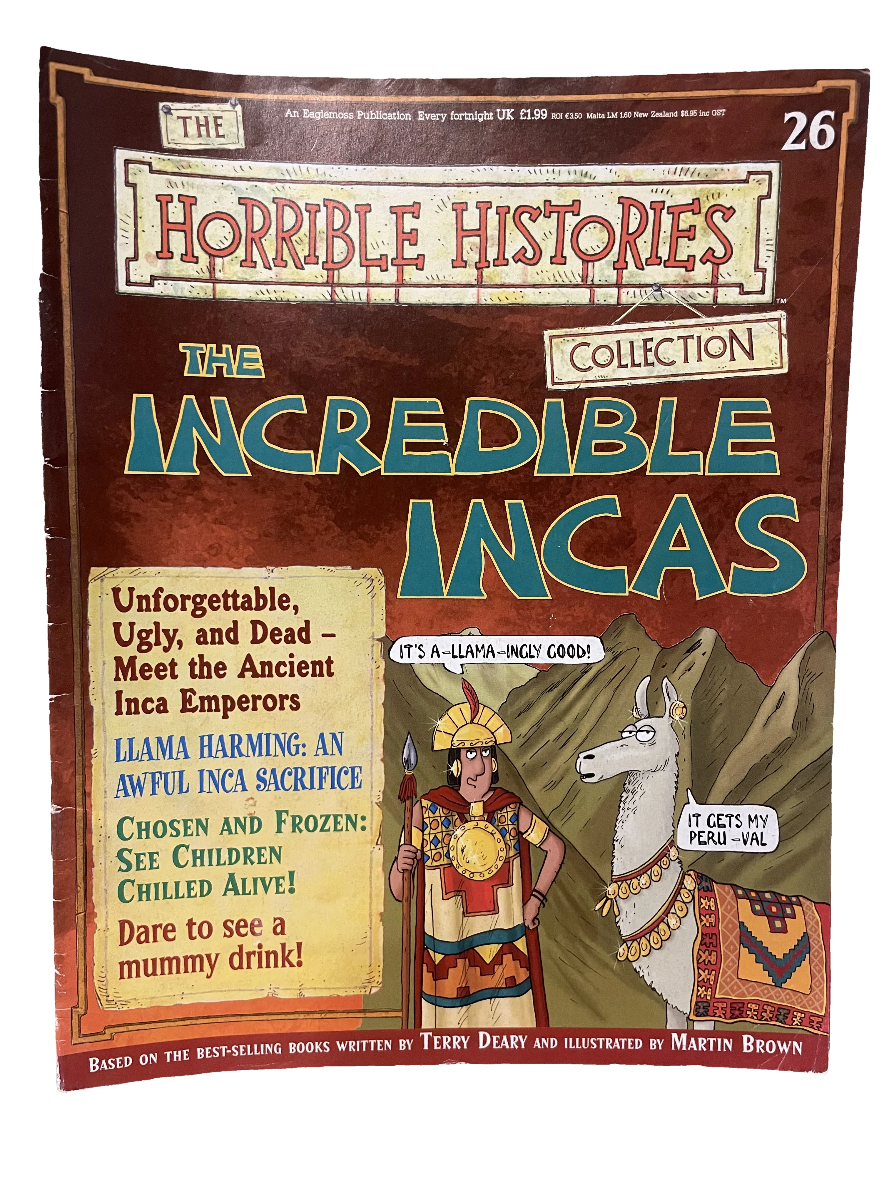 The Incredible Incas — Horrible Histories Collection issue 26, Good condition, front cover