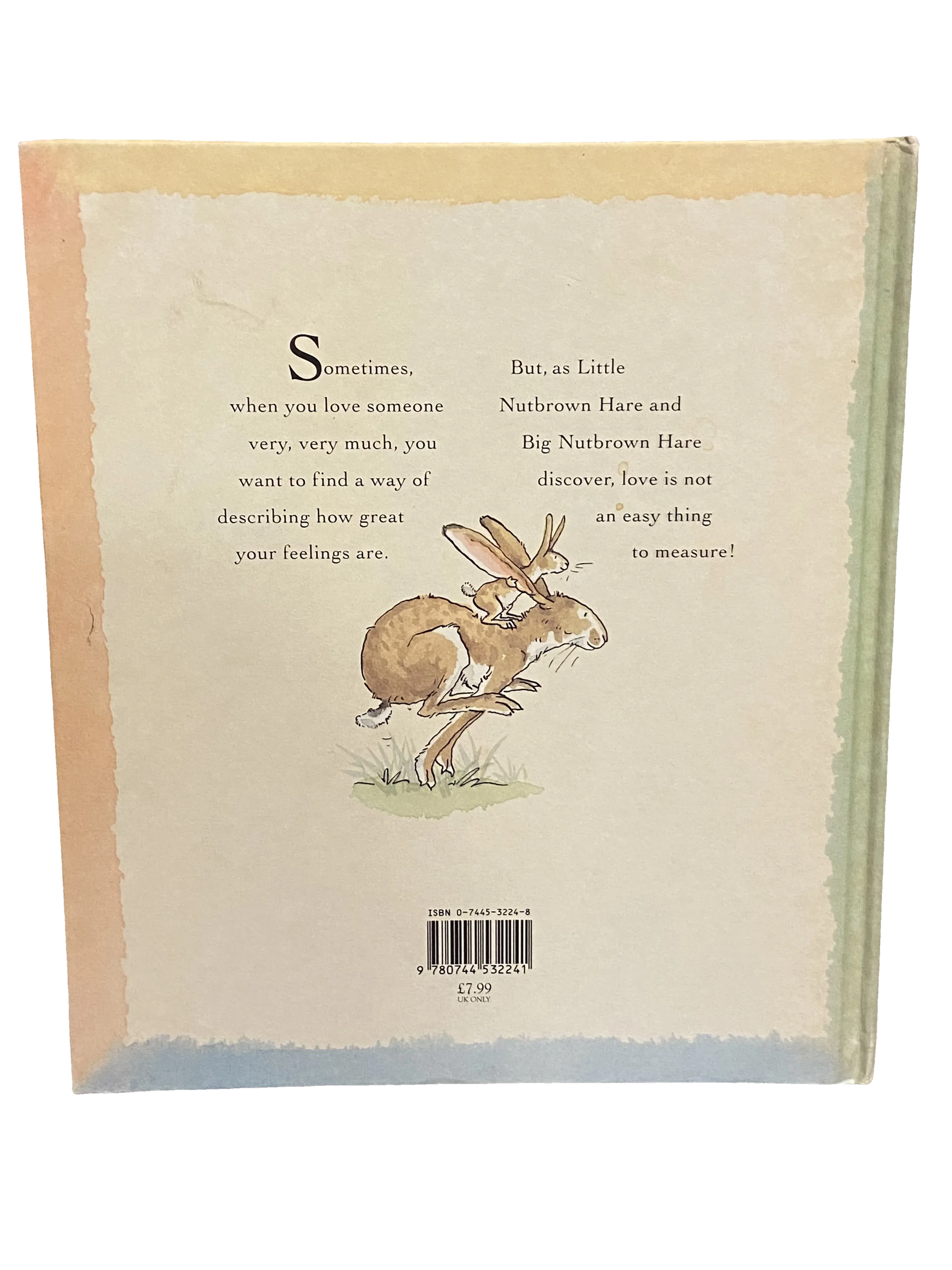 Guess How Much I Love You by Sam McBratney, Very Good condition, back cover