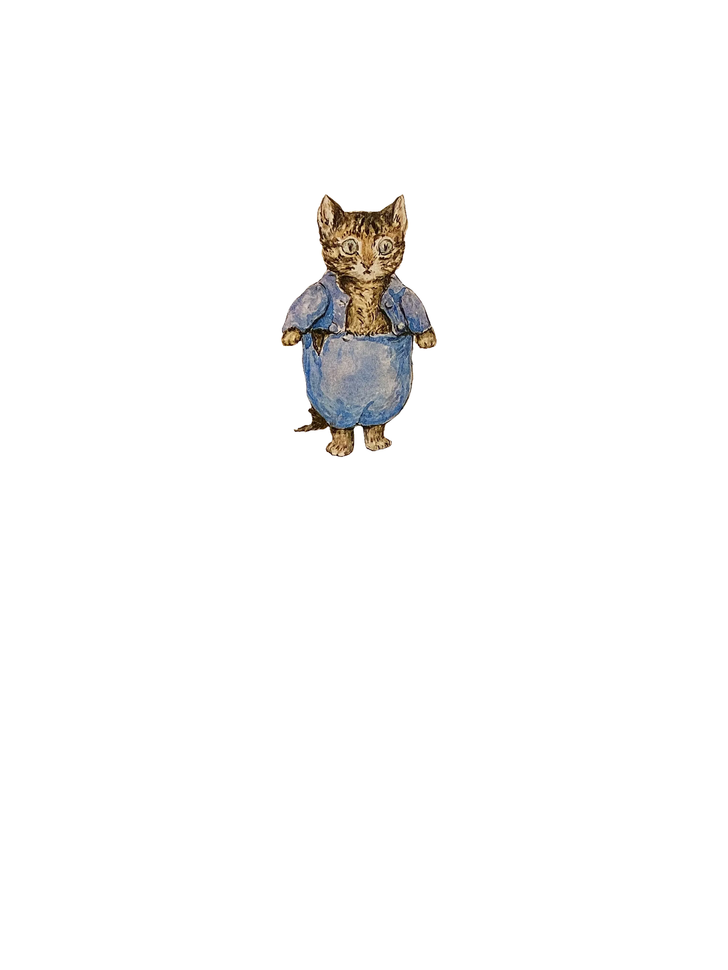 The Complete Adventures of Tom Kitten and His Friends by Beatrix Potter, Fair condition, back cover
