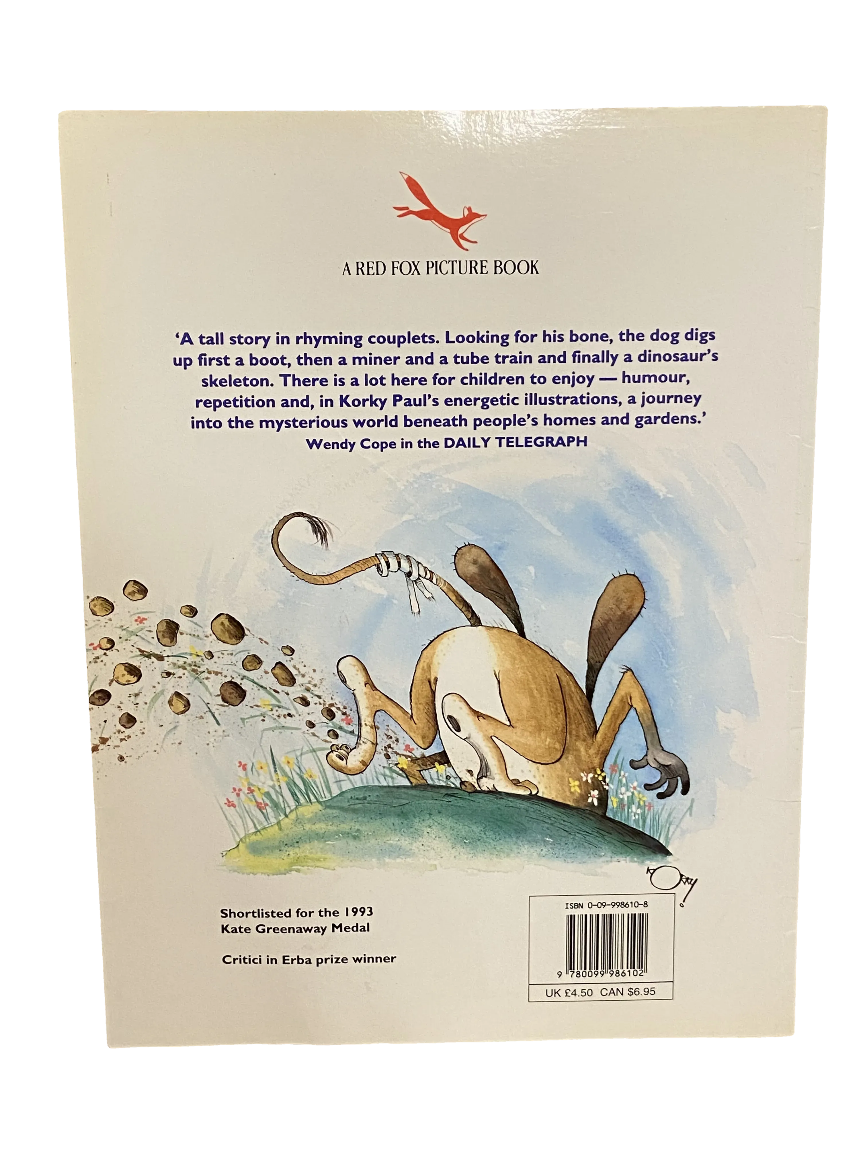 The Dog That Dug by Jonathan Long and Korky Paul, Good condition, back cover