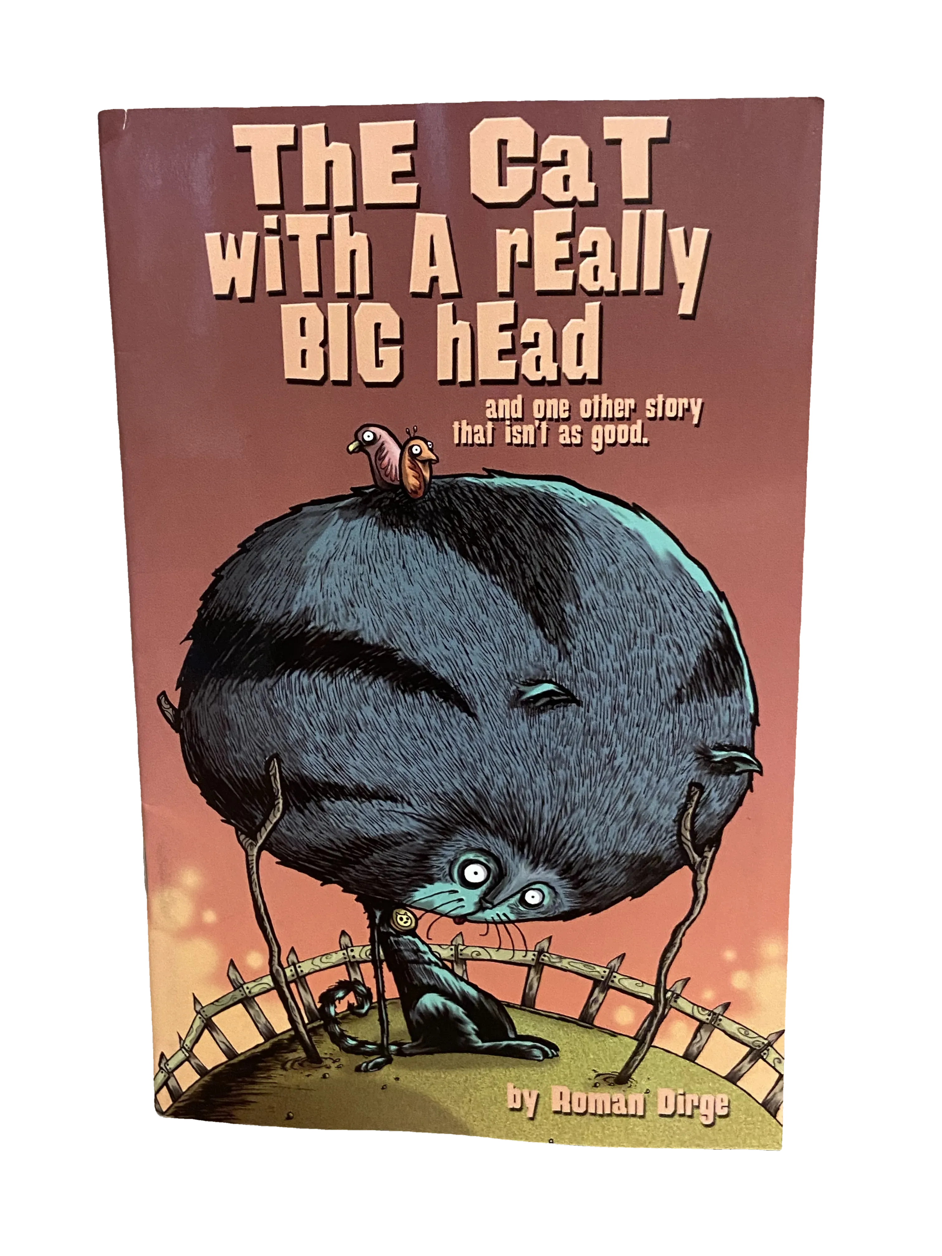 The Cat with a Really Big Head by Roman Dirge, Good condition, front cover