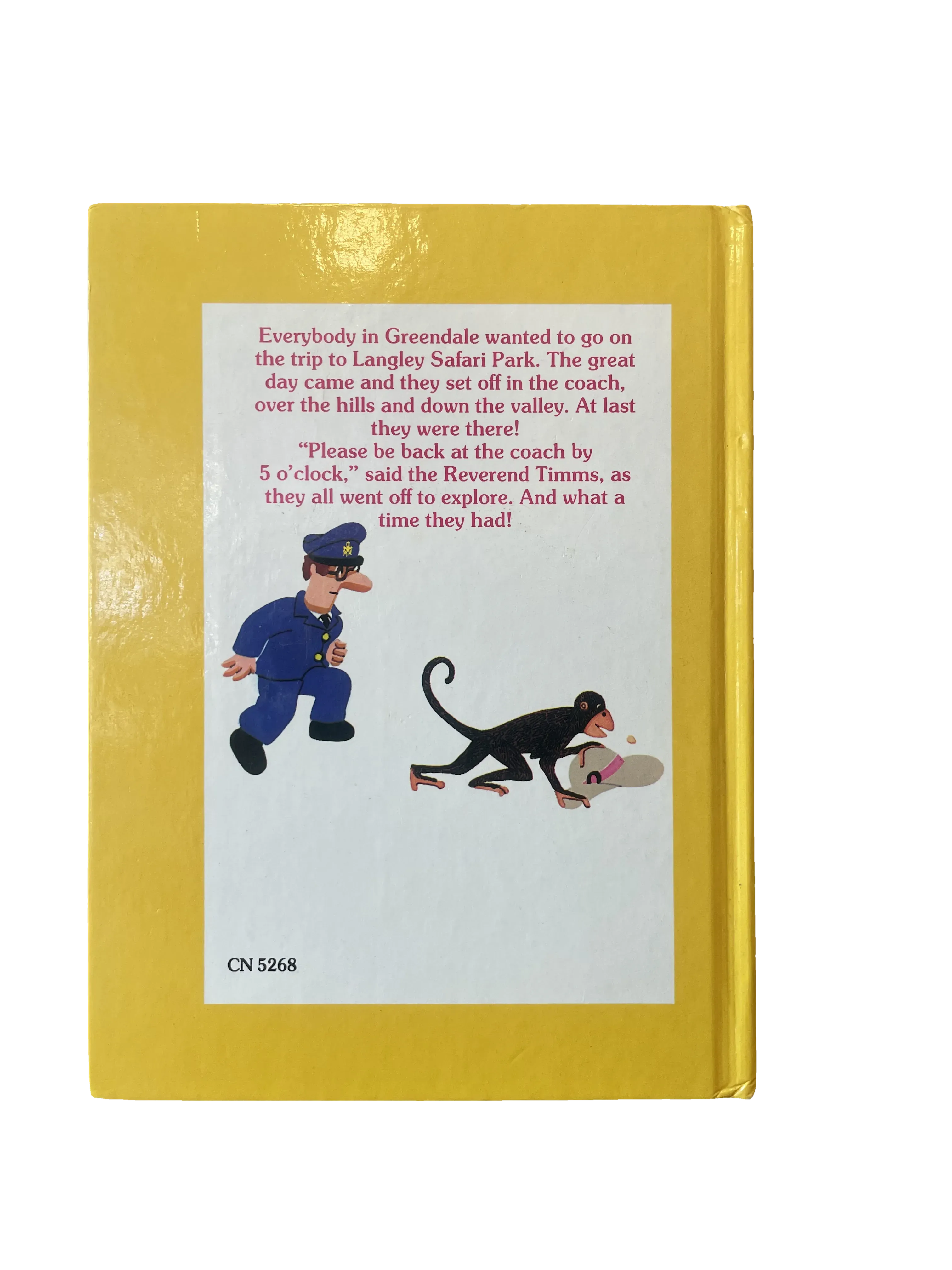 Postman Pat's Safari by John Cunliffe, Good condition, back cover
