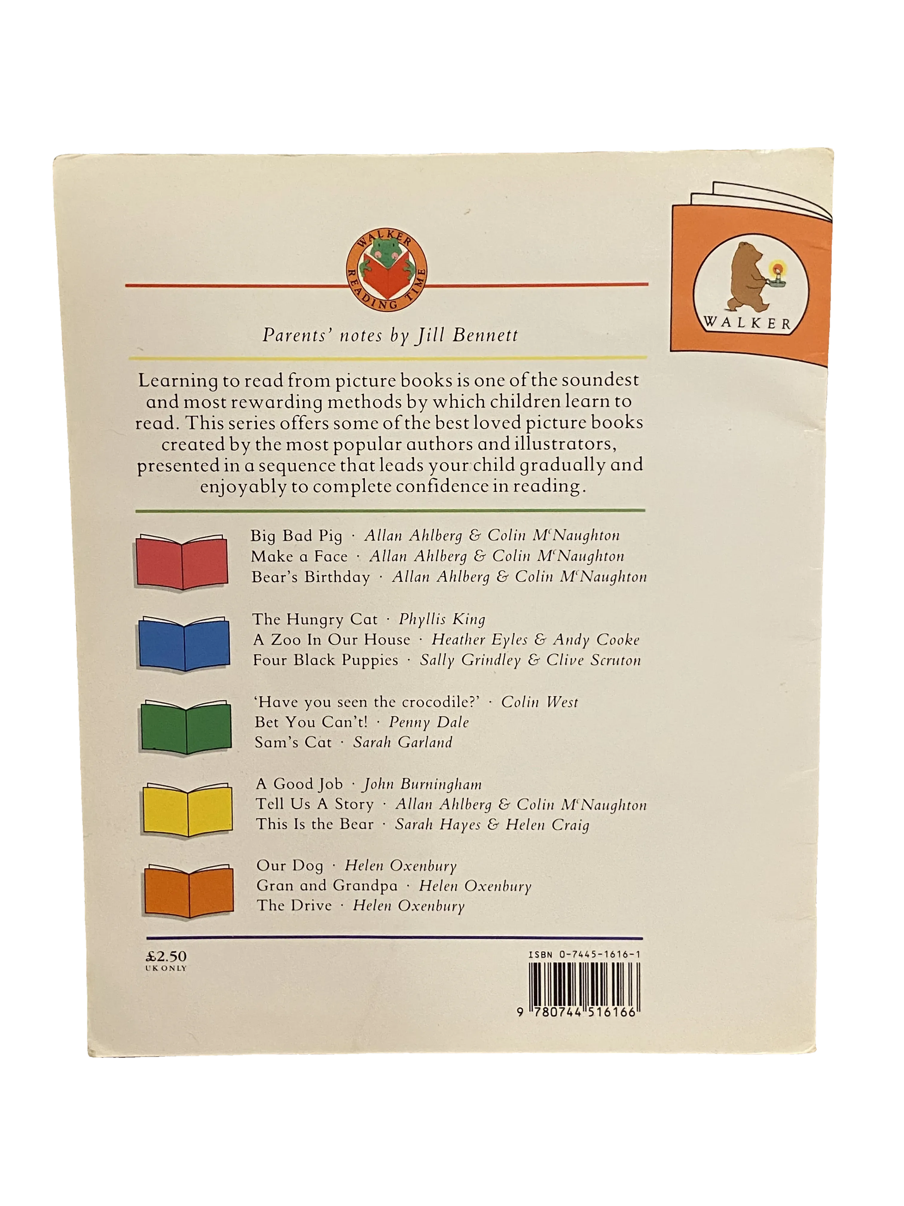 Our Dog by Helen Oxenbury, Good condition, back cover