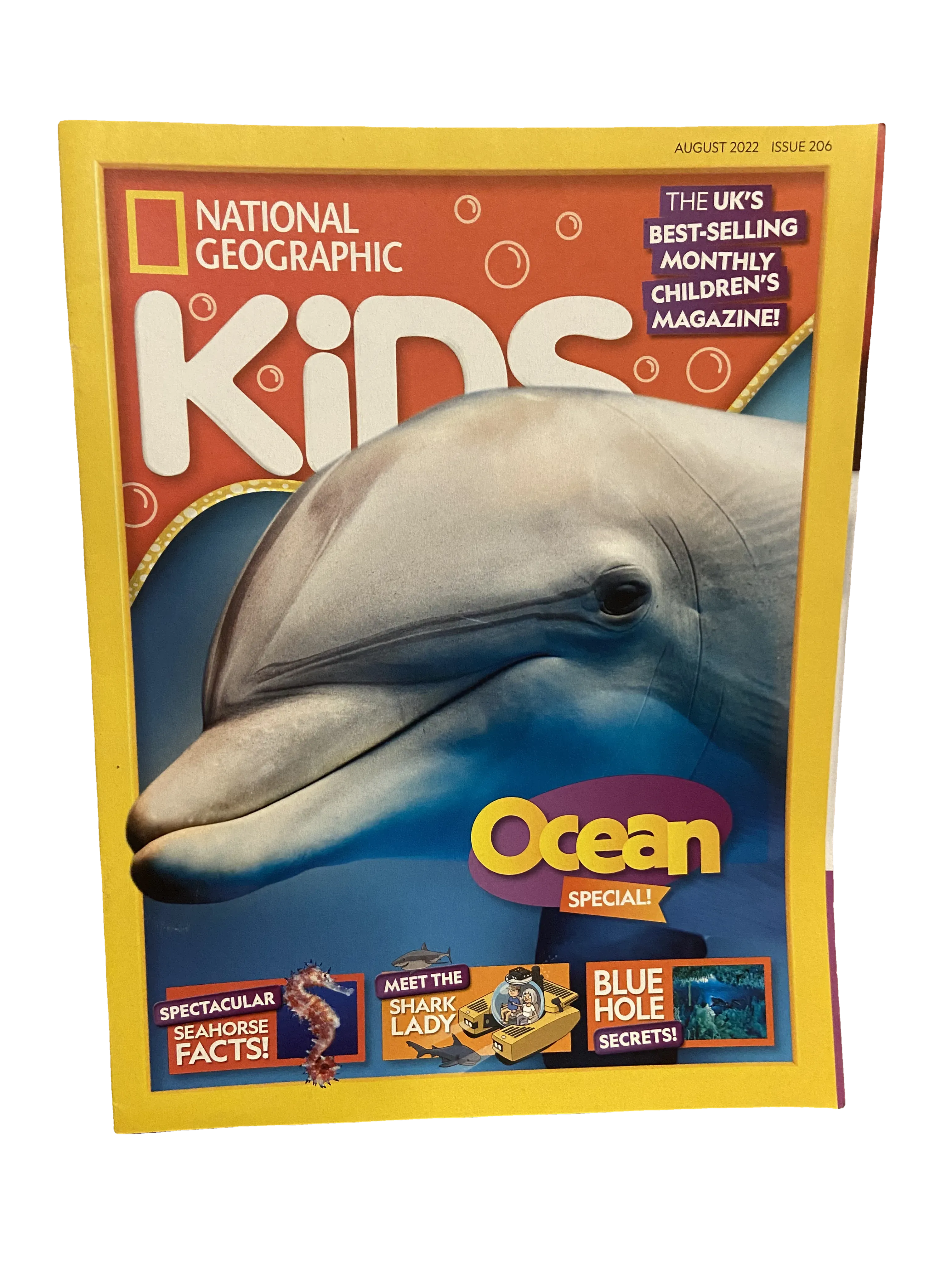 National Geographic Kids August 2022 — National Geographic Kids issue 206, Very Good condition, front cover
