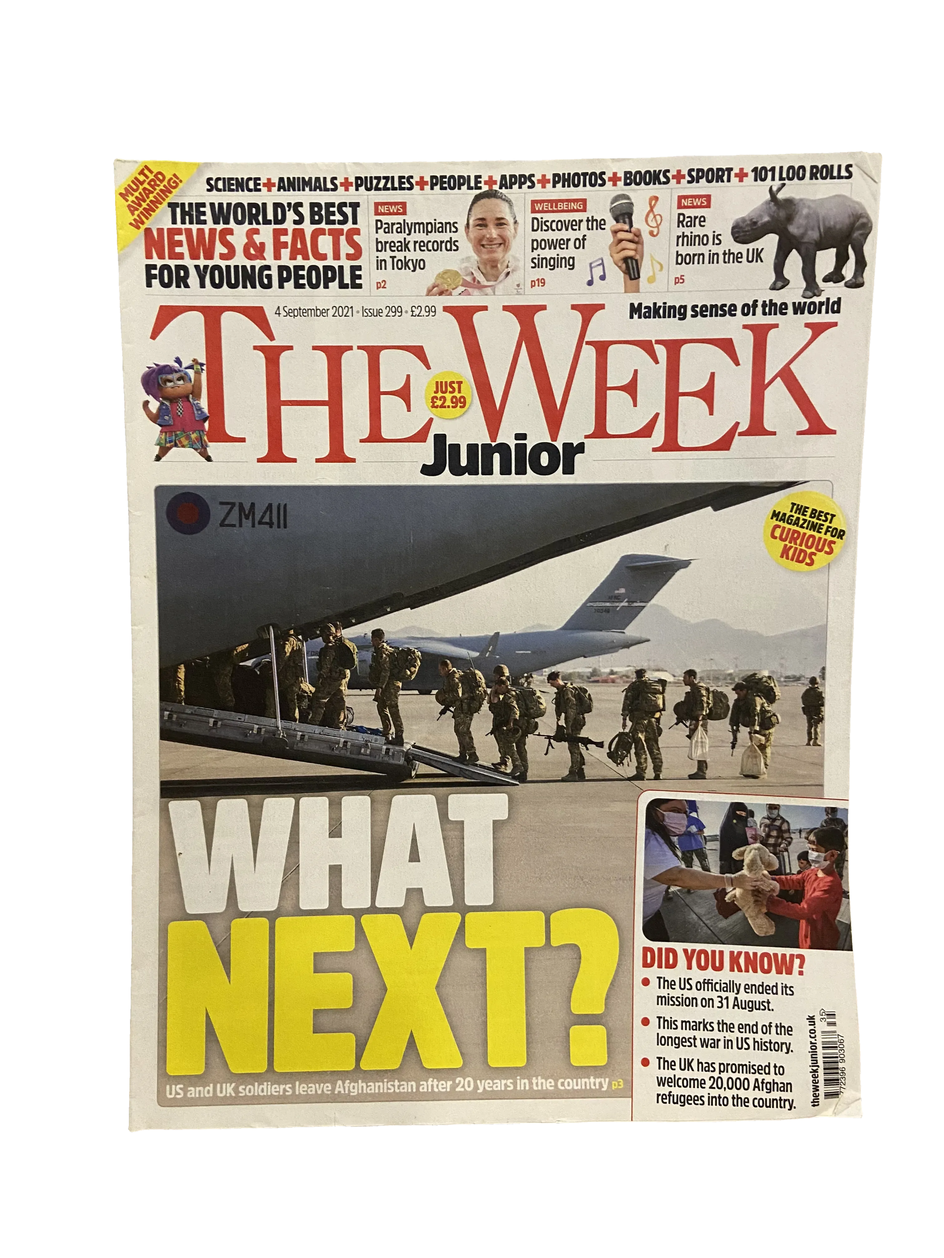 The Week Junior #299 — The Week Junior issue 299, Very Good condition, front cover