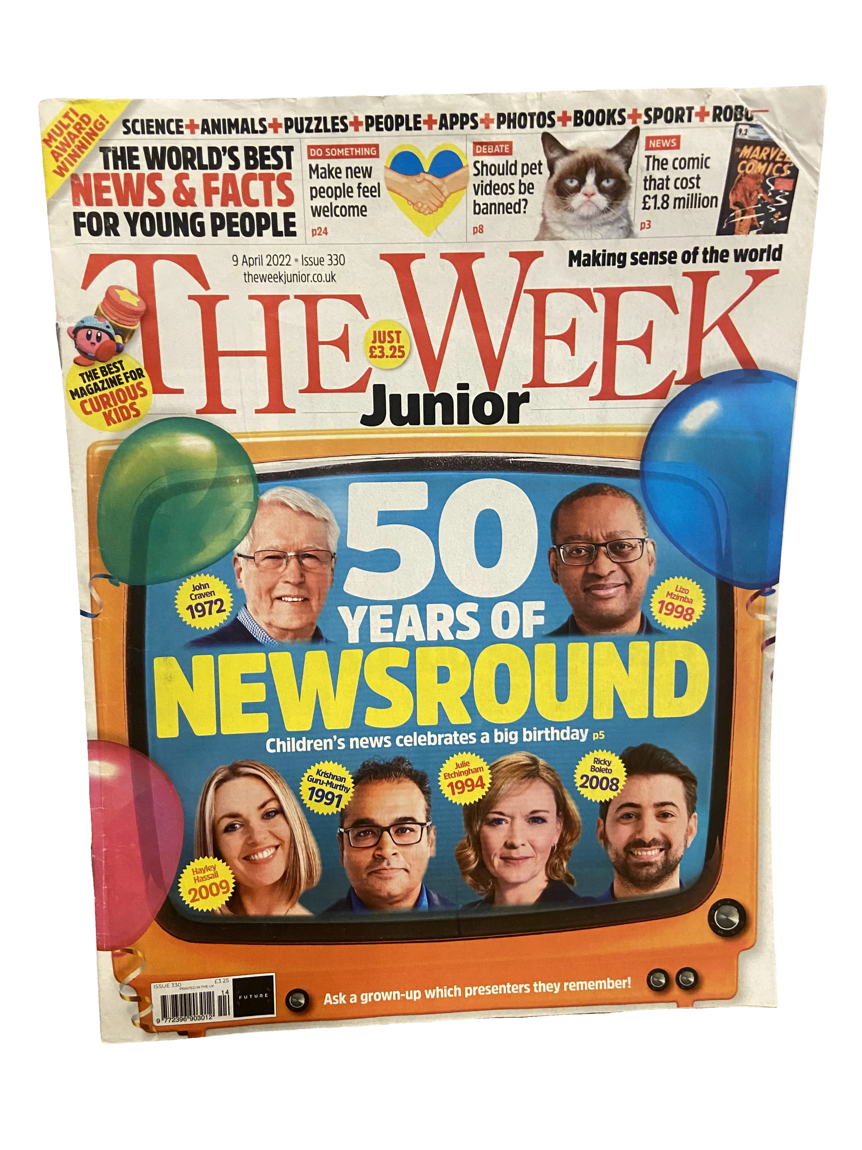 The Week Junior #330 — The Week Junior issue 330, Very Good condition, front cover