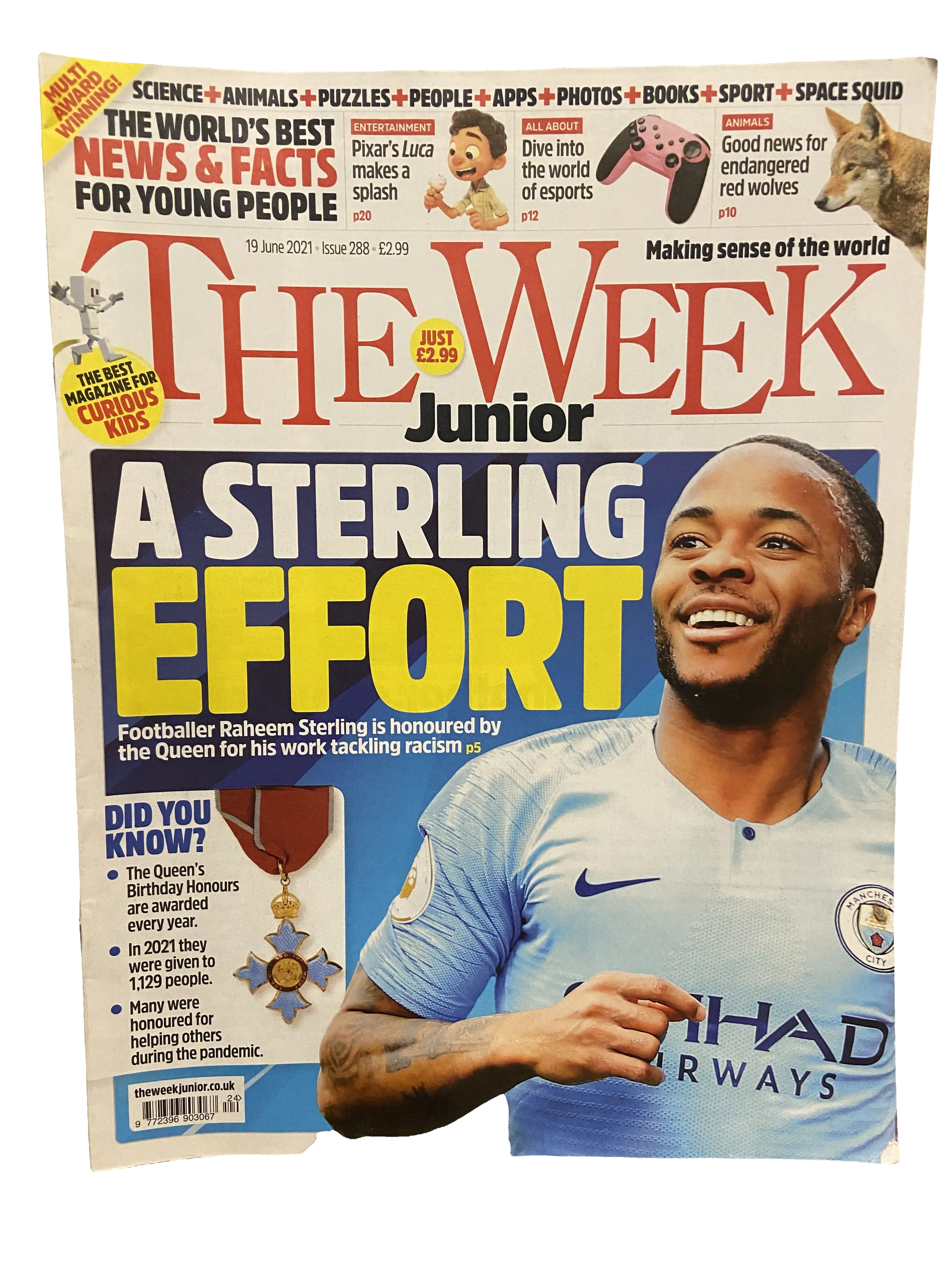 The Week Junior #288 — The Week Junior issue 288, Very Good condition, front cover