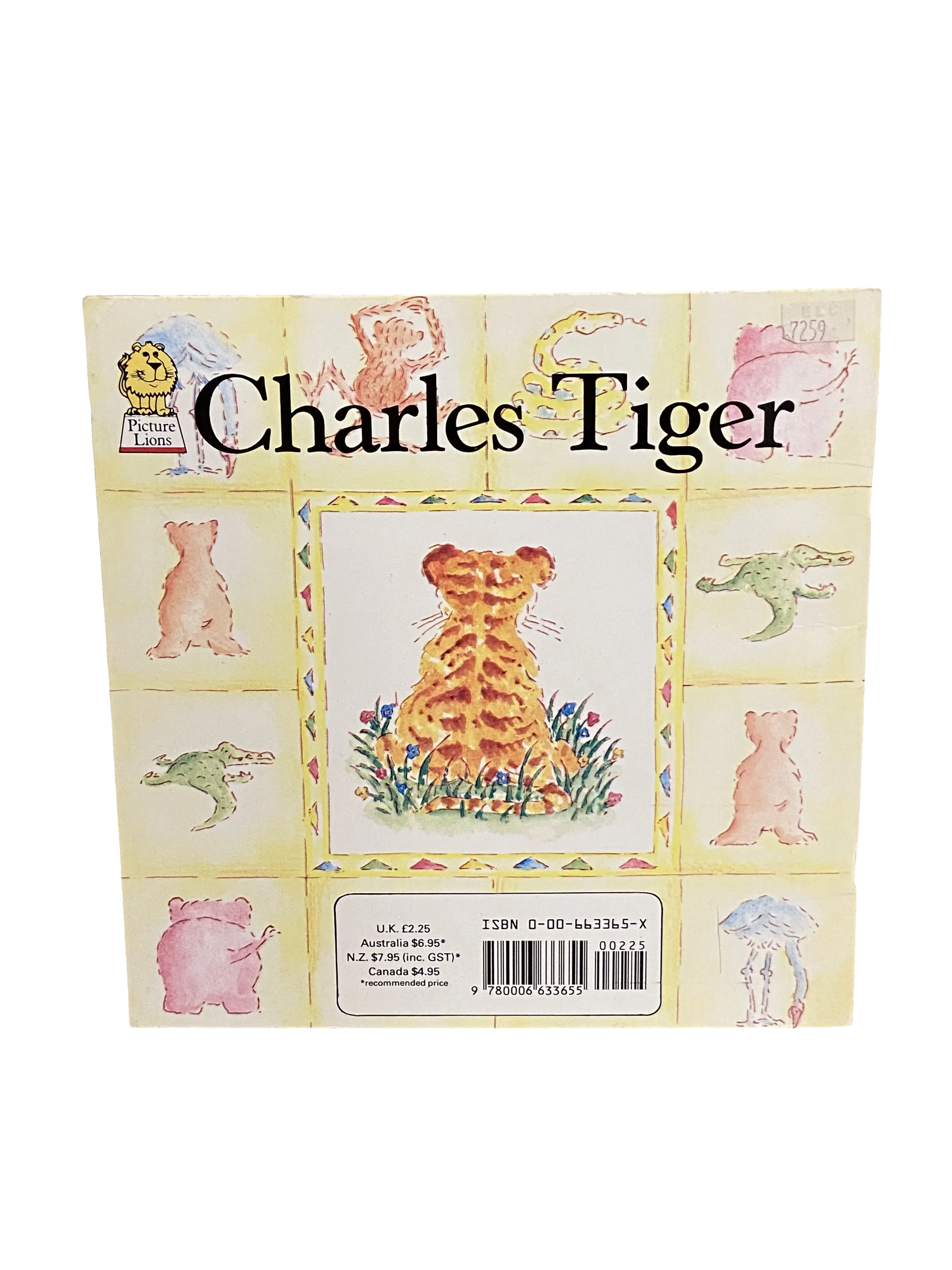 Charles Tiger by Siobhan Dodds, Good condition, back cover