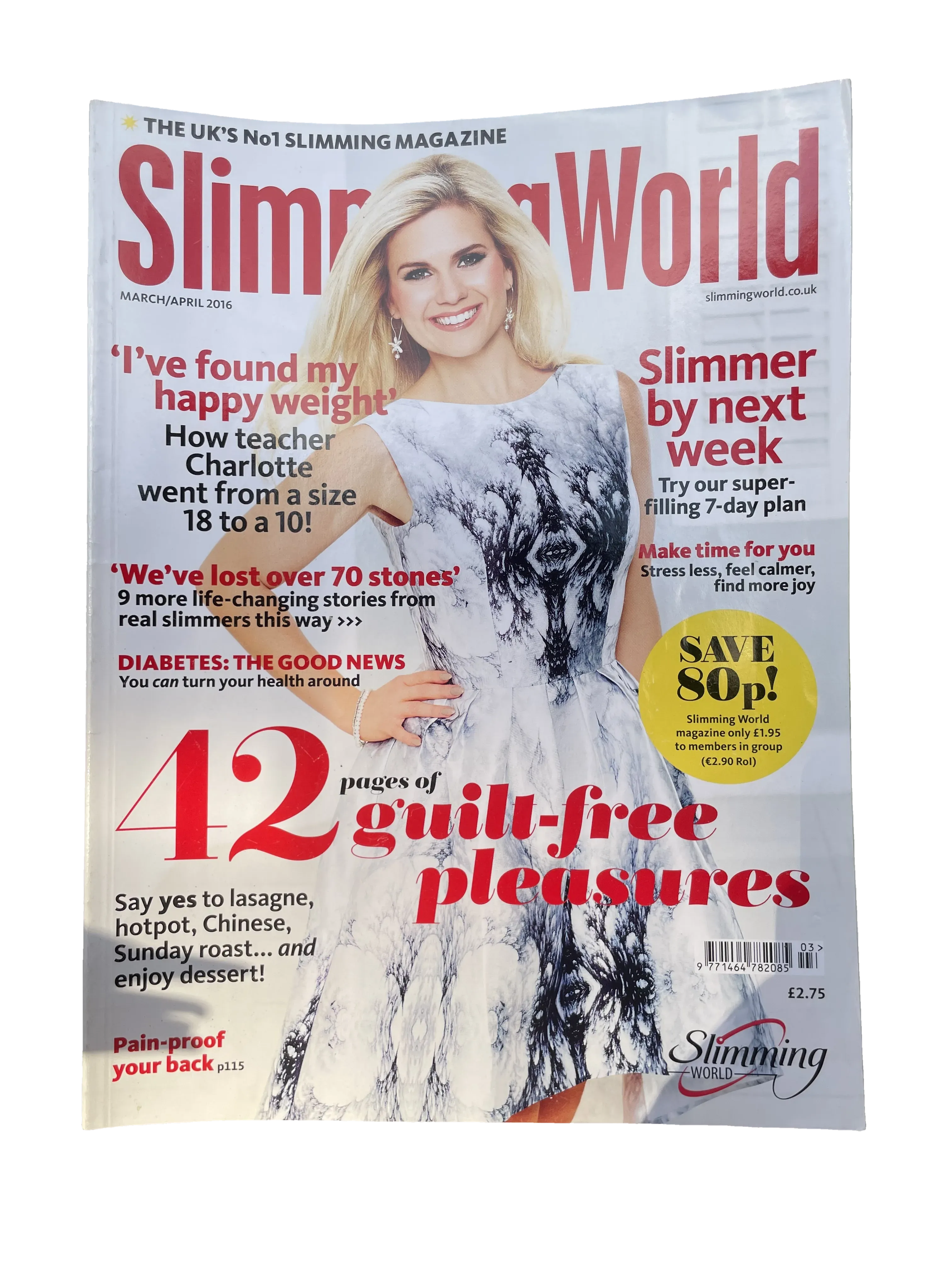 Slimming World March/April 2016 — Slimming World issue March/April 2016, Very Good condition, front cover