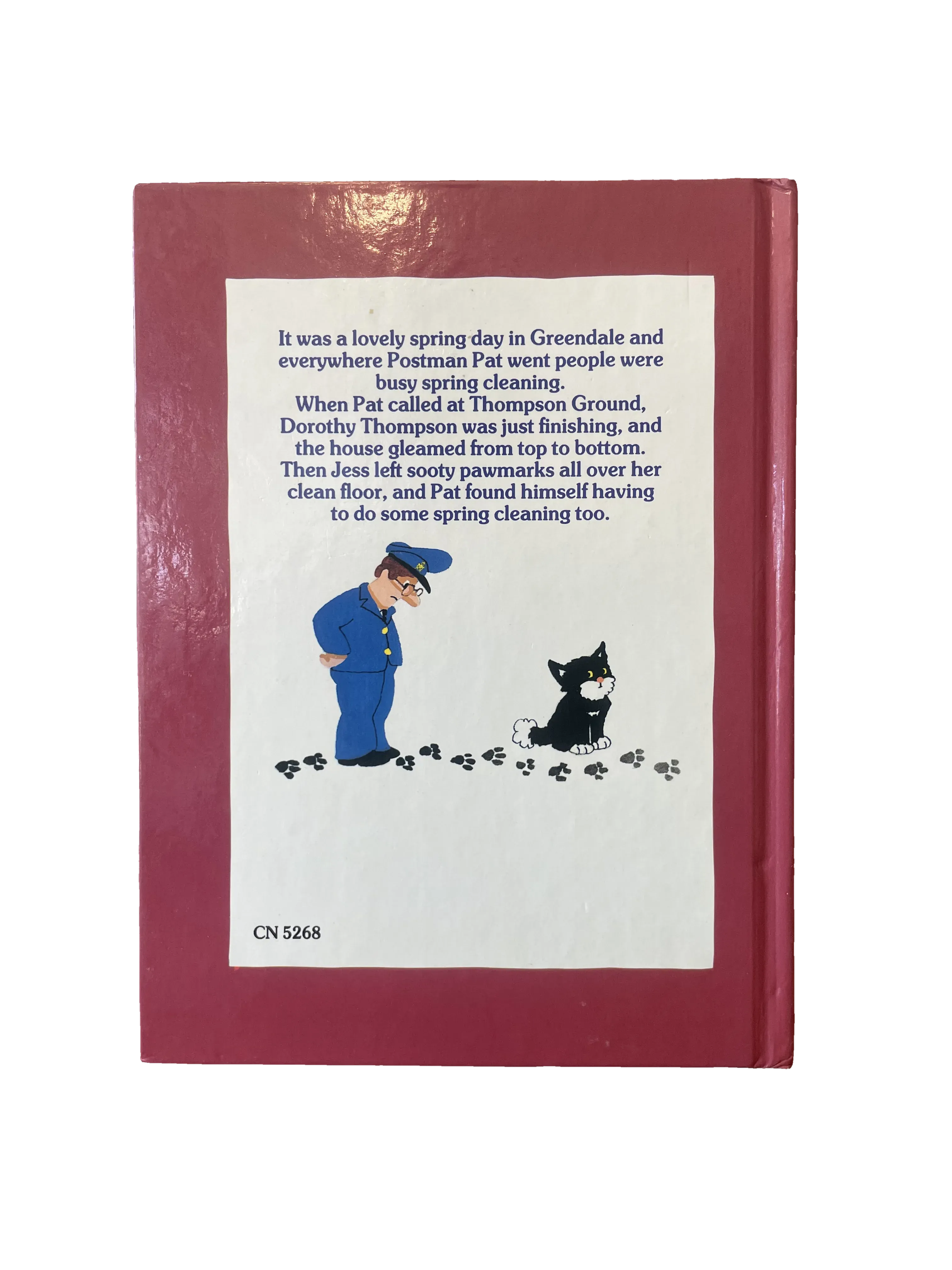 Postman Pat and the Spring Cleaning Day by John Cunliffe, Fair condition, back cover