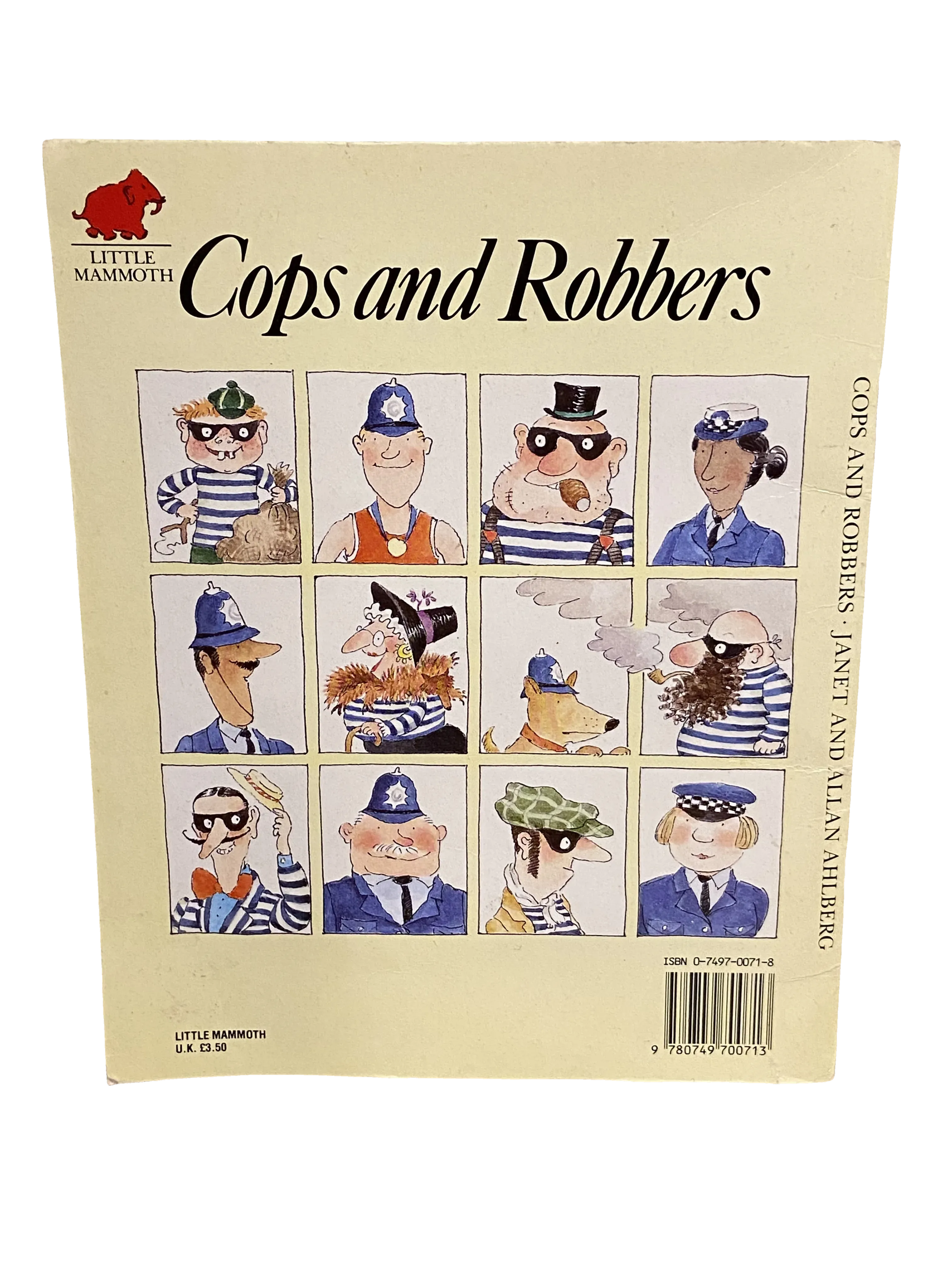 Cops and Robbers by Janet & Allan Ahlberg, Good condition, back cover