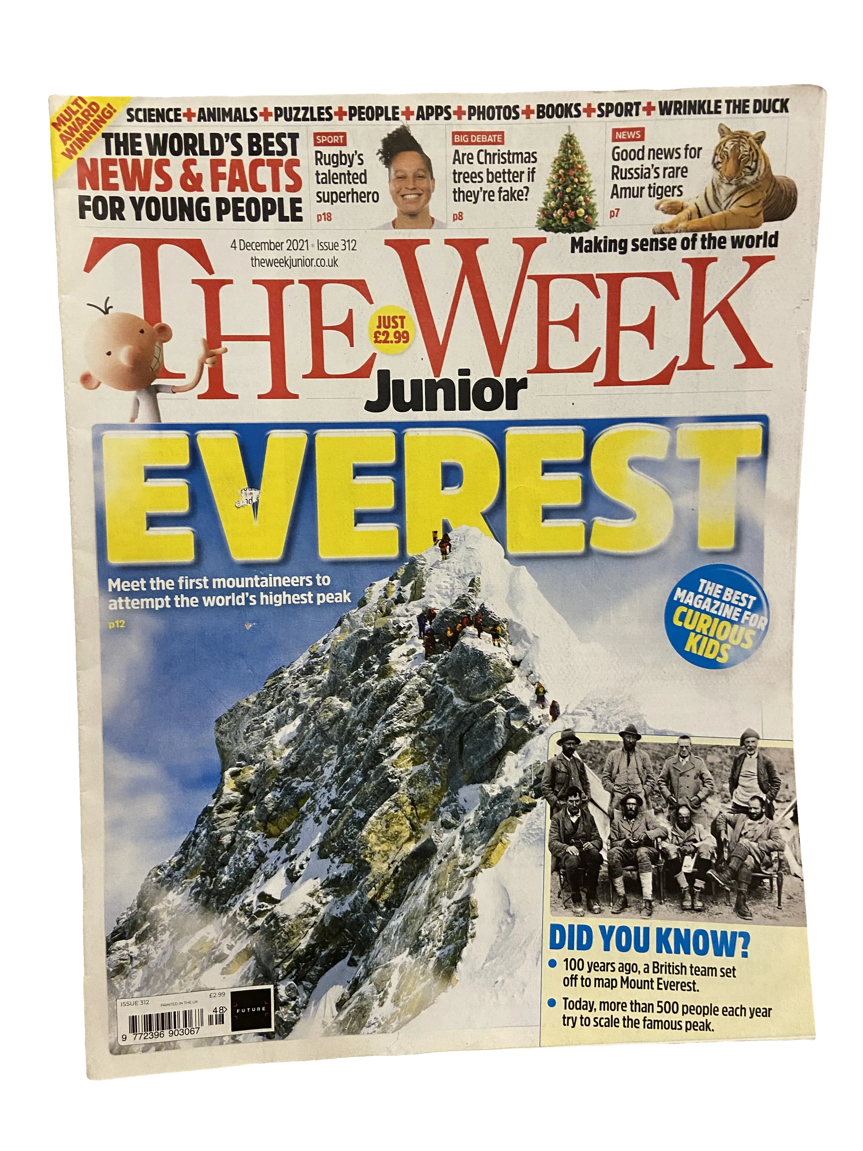 The Week Junior #312 — The Week Junior issue 312, Very Good condition, front cover