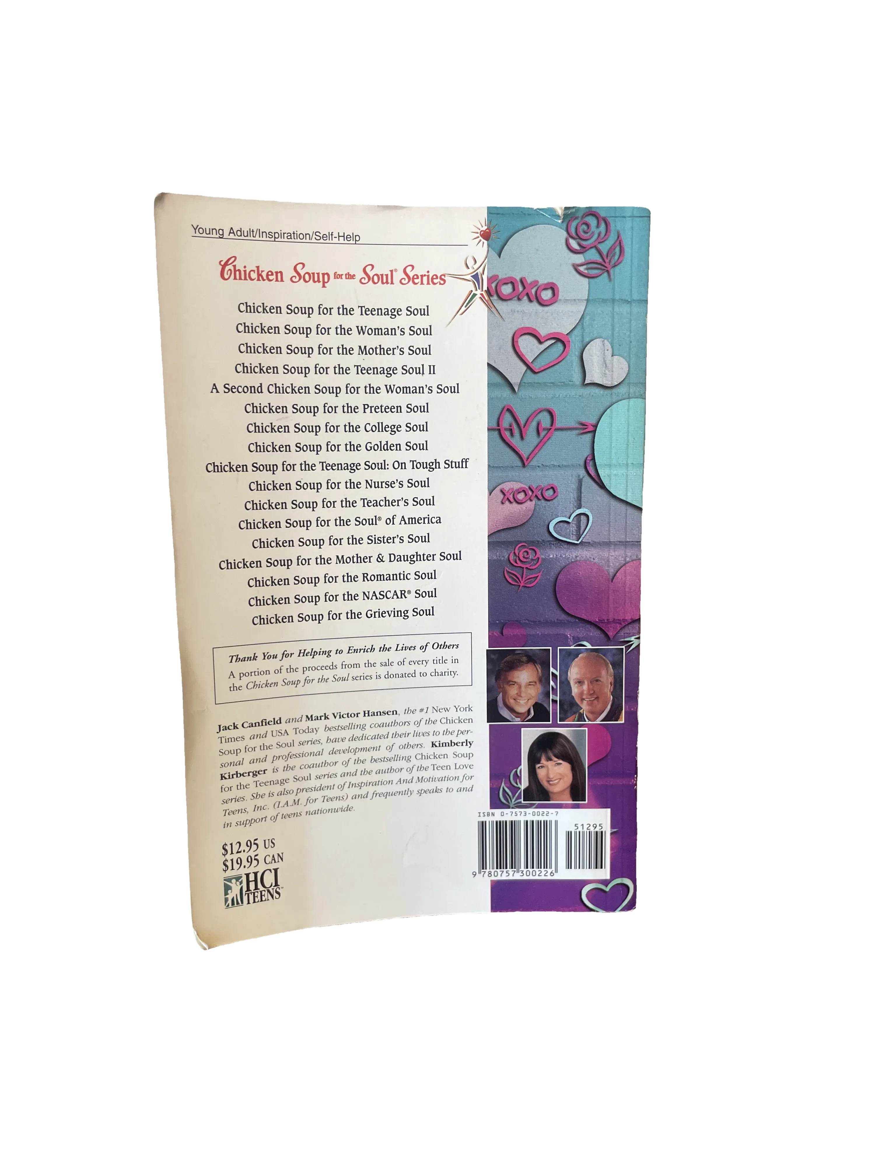Chicken Soup for the Teenage Soul on Love & Friendship by Jack Canfield, Mark Victor Hansen, Kimberly Kirberger, Good condit…