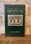 The Official Exceptions to the Rules of Golf front cover