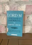 Lord M or the Later Life of Lord Melbourne front cover