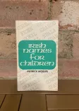 Irish Names for Children front cover