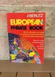 Berlitz European Phrase Book front cover