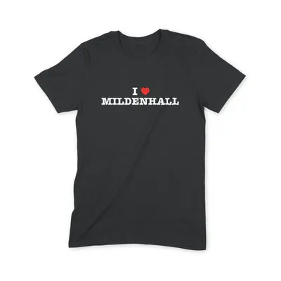 I Love Mildenhall T Shirt - Image 1