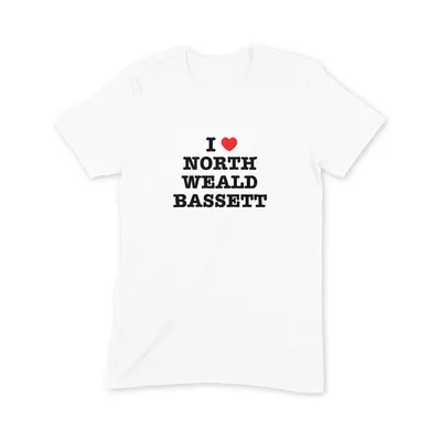 I Love North Weald Bassett T Shirt - Image 3
