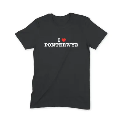 I Love Ponterwyd T Shirt - Image 1