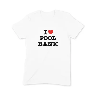 I Love Pool Bank T Shirt - Image 3