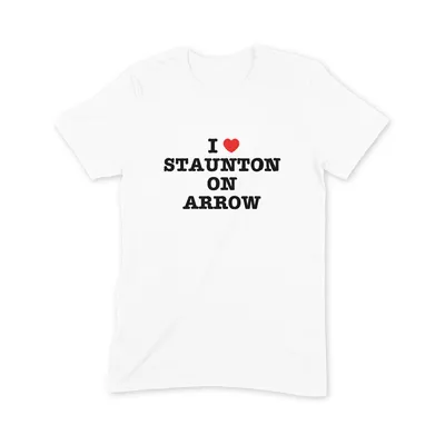 I Love Staunton on Arrow T Shirt - Image 3