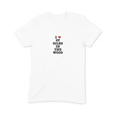 I Love St Giles in the Wood T Shirt - Image 3
