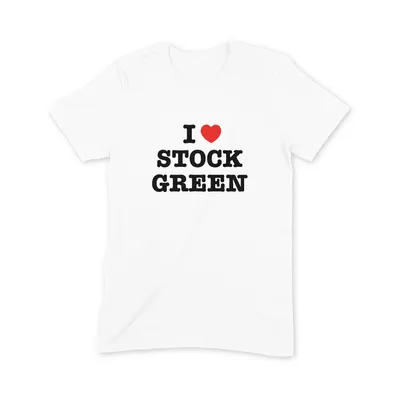 I Love Stock Green T Shirt - Image 3