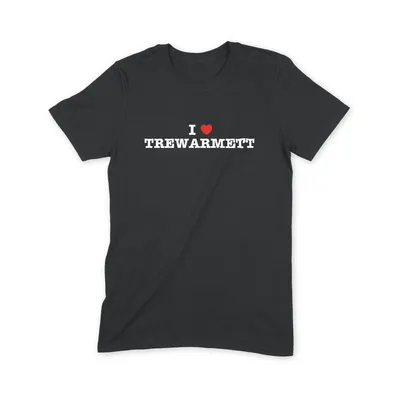 I Love Trewarmett T Shirt - Image 1