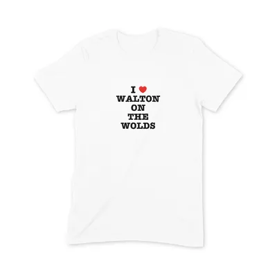I Love Walton on the Wolds T Shirt - Image 3