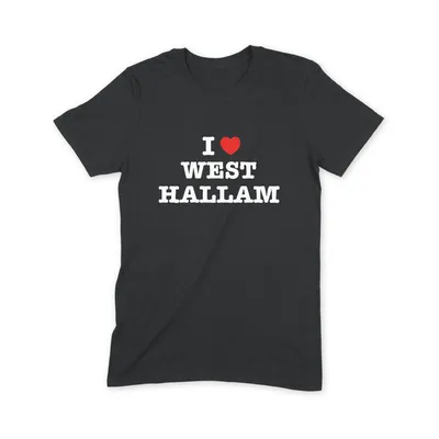 I Love West Hallam T Shirt - Image 1