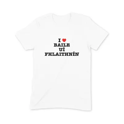 I Love Baile Uí Fhlaithnín T Shirt - Image 3