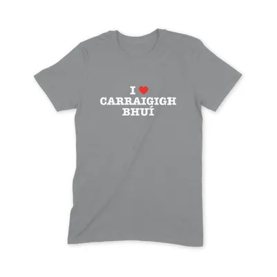 I Love Carraigigh Bhuí T Shirt - Image 2