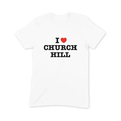 I Love Church Hill T Shirt - Image 3