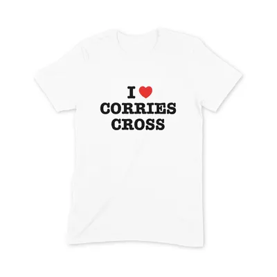 I Love Corries Cross T Shirt