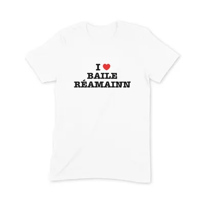 I Love Baile Réamainn T Shirt - Image 3