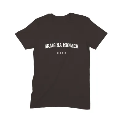 Gráig na Manach T Shirt (Varsity) - Image 3