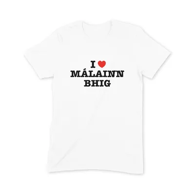 I Love Málainn Bhig T Shirt - Image 3